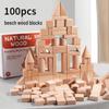 Colored Wooden Blocks - Educational Assembling Toy for Toddlers