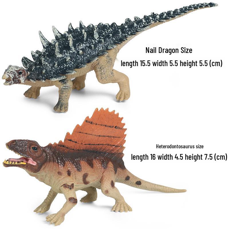 Dinosaur & Dragon Plastic Toy Set: Mythical Animal Figures for Kids