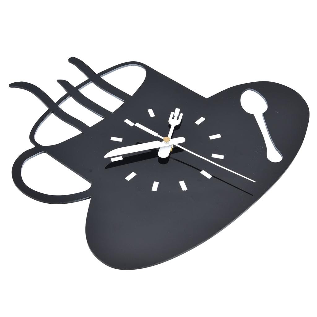 Кухонные настенные часы 3D Современный стиль кофейной кружки Акриловые Бесшумный механизм Безрамный дизайн Бесшумные настенные часы