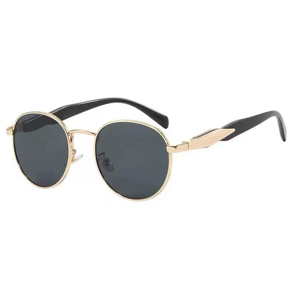 Vintage Round Metal Sunglasses Women New Fashion Retro Sun Glasses Female Ins Trendy Eyewear Female UV400