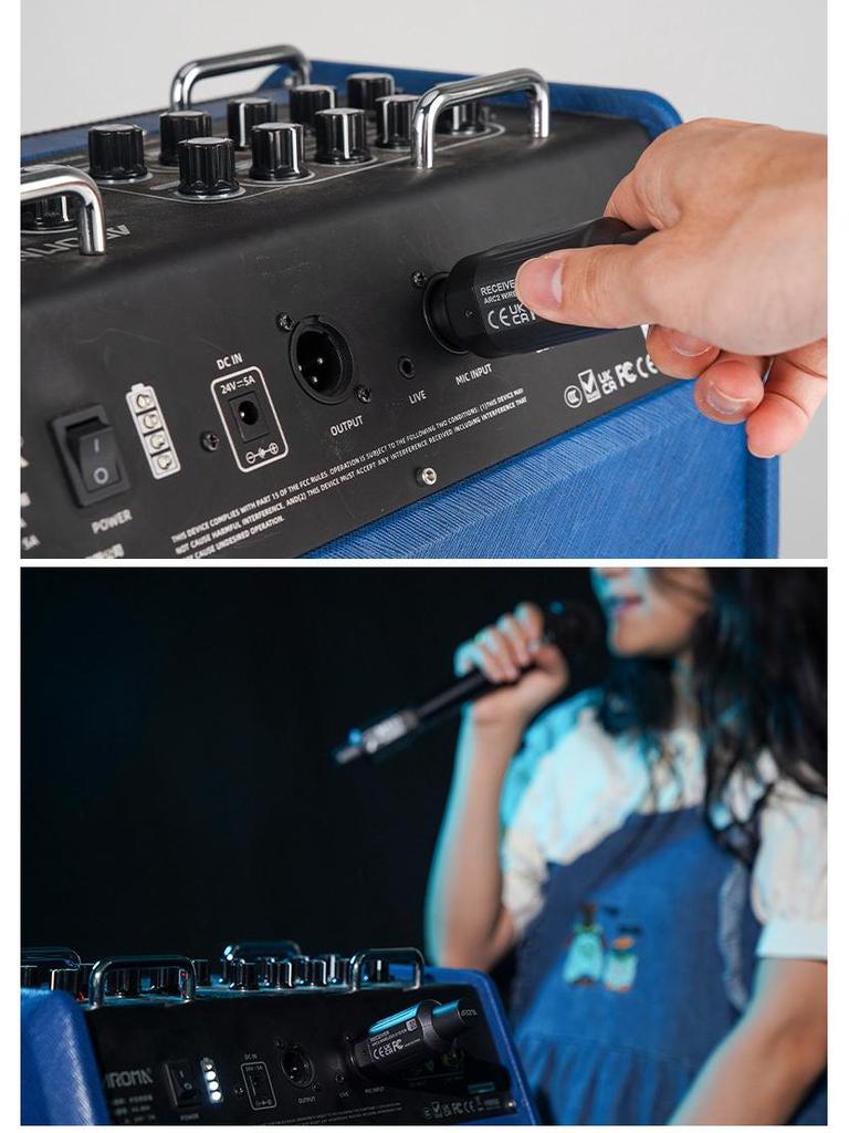 AROMA ARC-2 Wireless Transceiver: Convert Wired Microphone to Wireless for Canon Interface, Rechargeable
