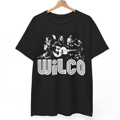 ГОРЯЧАЯ НОВИНКА Постер группы Wilco черная футболка УНИСЕКС Футболка Все размеры S-5XL 1F2190 Унисекс Футболка