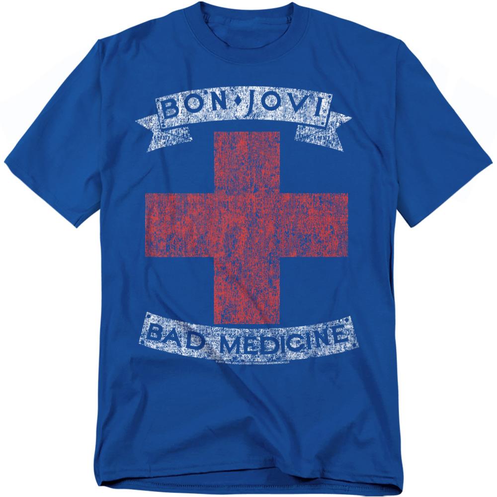 Bon Jovi Unisex Adult Bad Medicine T-Shirt