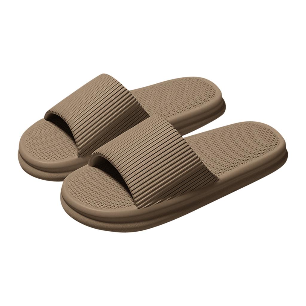 Womens Mens Couple Summer Thick Soled Non Slip Indoor And Outdoor One-piece Slippers