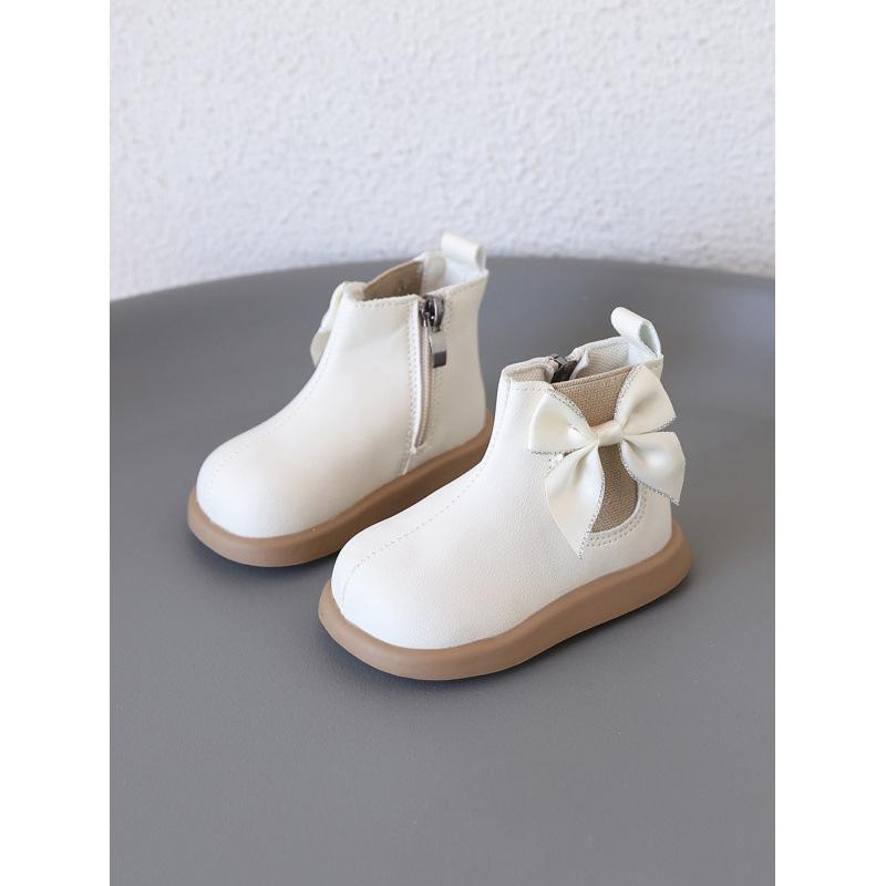 Осенне-зимние ботильоны для девочек 2025 года в корейском стиле - Модные, с мягкой подошвой, уличные ботинки Мартин для детей
