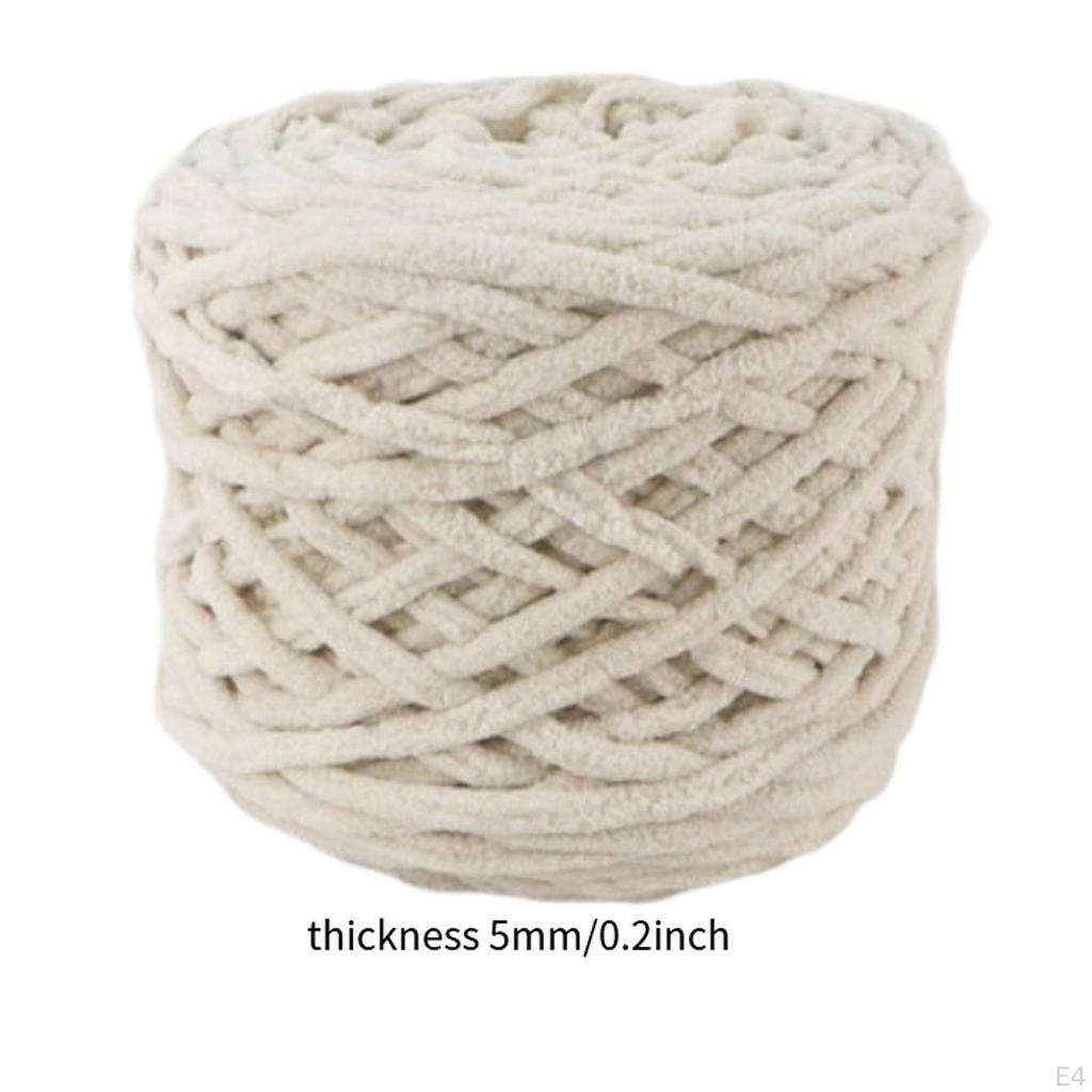 Bulky Chunky Yarn Thick Comfortable Home Decor Handmade for Making DIY Craft Knitted