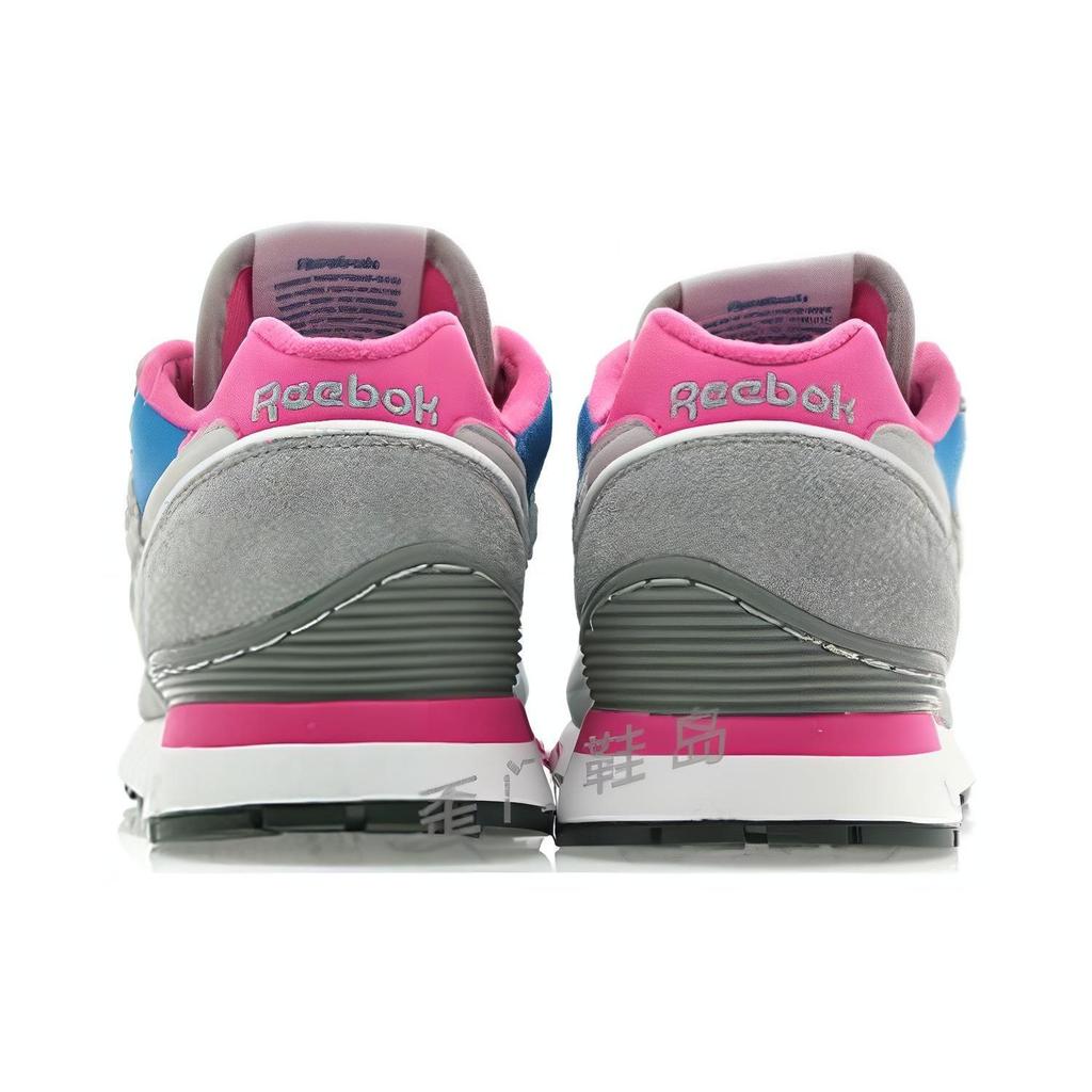 Reebok GL6000 Удобная амортизация Износостойкие низкие кроссовки Унисекс кроссовки Серо-сине-розовые V54914