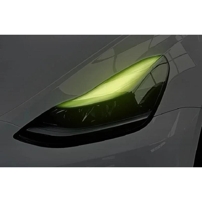 Для Tesla Model 3/Y Автомобильная пленка для фар с изменением цвета Пленка для дневных ходовых огней с изменением цвета Автомобильная наклейка Модификация