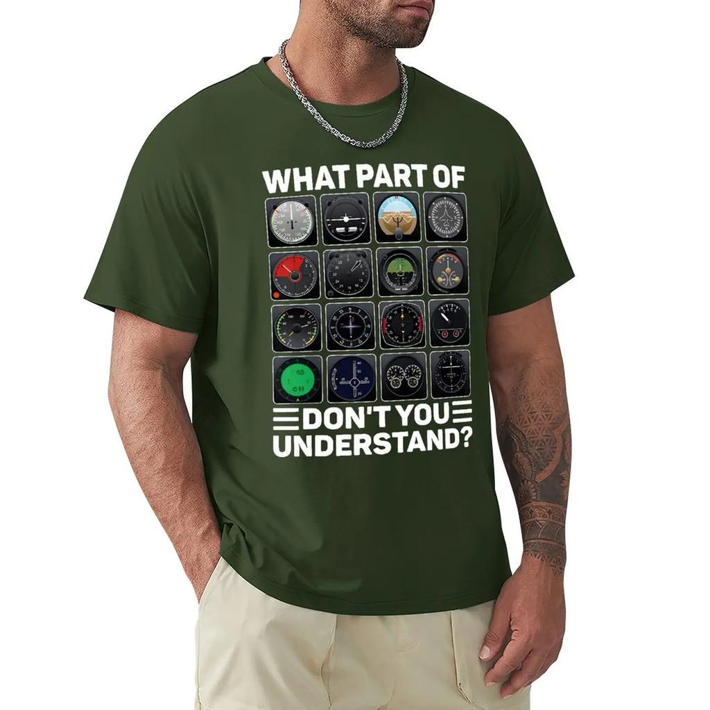 Авиакомпания Самолет Самолет Пилот Инструменты Инструменты Футболки Графический Хлопок Уличная одежда Короткий рукав Подарки на День Рождения Футболка Мужская