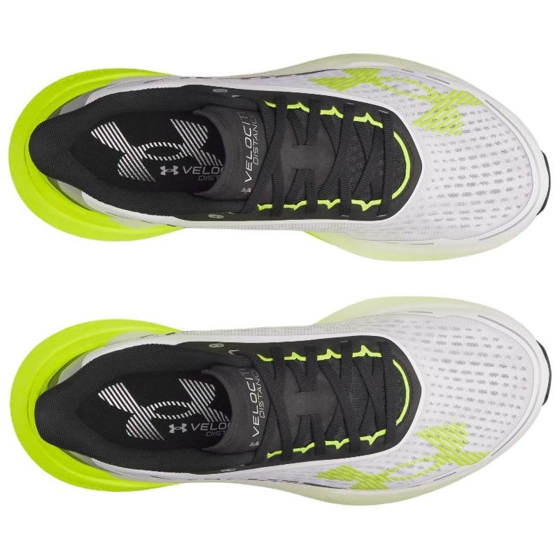 Under Armour Velociti Distance Comfort Snug Breathable Running Shoes Men White Yellow Black 6006030-102