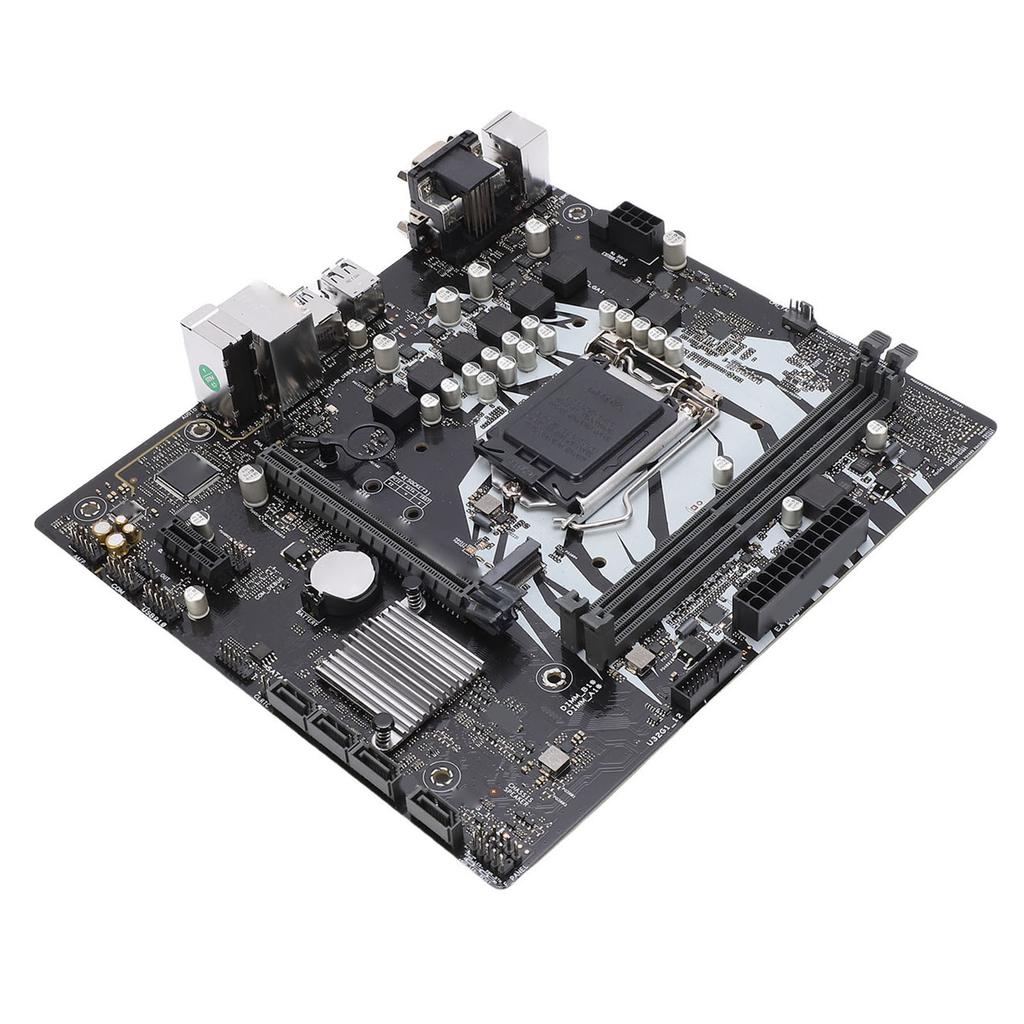 Материнская плата M.2 для компьютера Поддержка LGA 1200 DDR4 2933 2666 2400 2133 МГц Двухканальная Компьютерная Материнская плата с портами Serial ATA 3.0 RJ45 VGA
