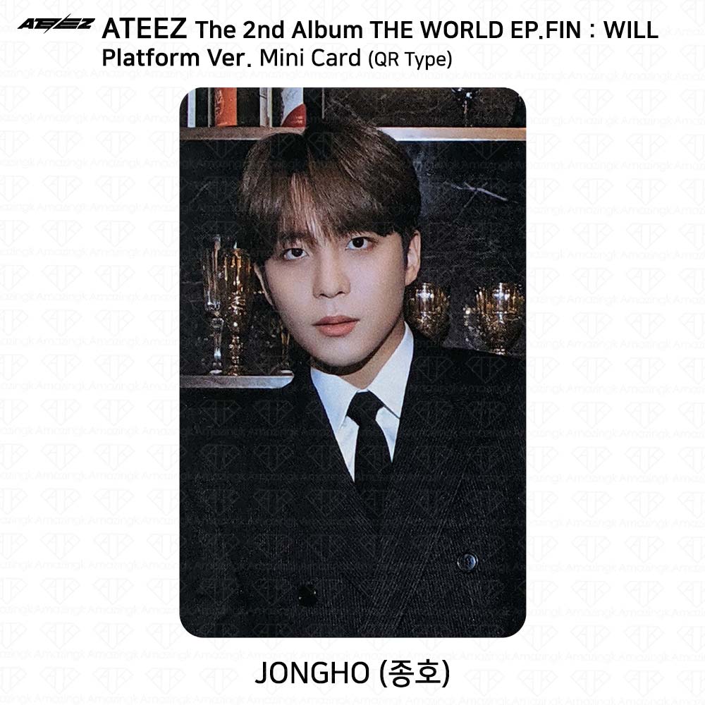 ATEEZ Второй альбом WORLD EP.FIN WILL Platform Ver. Наклейка Polaroid для фотокарточек