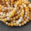 Круглые бусины из натурального желтого авантюрина, свободные бусины из целебного драгоценного камня, изготовление ювелирных изделий своими руками для браслета-ожерелья, размер 6 мм, 8 мм, 10 мм.