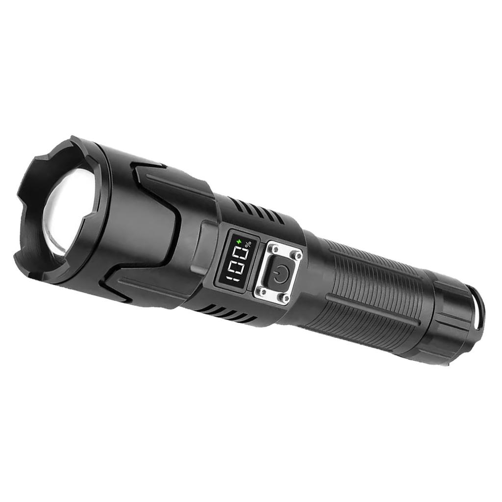 Светодиодный сверхяркий фонарик USB зарядка 120000 лм выдвижной зум ручной фонарь IPX5 водонепроницаемый