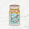 Otters In a Bottle Antidepressants Sticker, Cute Otter Sticker, Otter Gifts, Playful Otters In a Jar, Quirky Animal Gift Idea