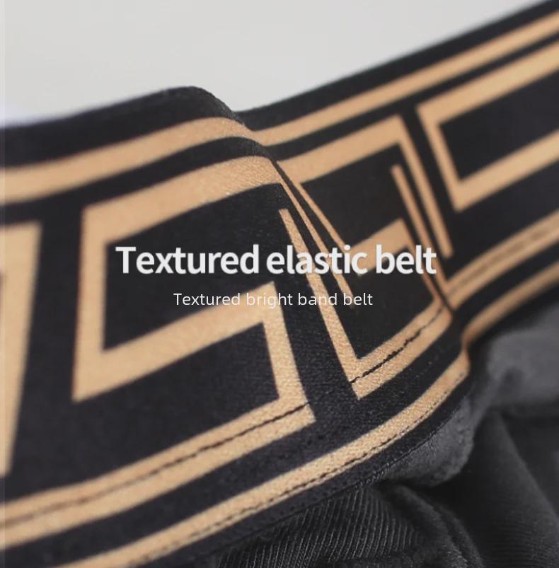 Мужское нижнее белье Elephant, дышащая сетка Ice Silk U-образной формы, трусы-боксеры большого размера