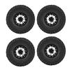 4pcsset 1:10 Crawler Tires Rubber Tyres Metal Hubs RC Accessory Remote Control Car Part