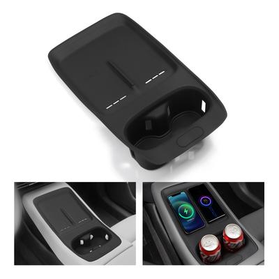 Для Xpeng P7+ Подстаканник Лоток для хранения Силиконовая подушка-амортизатор Центральный подлокотник Нескользящий коврик Ящик для стаканов Организация