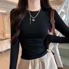 Womens Slim Fit Base Layer Top Half Turtleneck Long Sleeve Winter