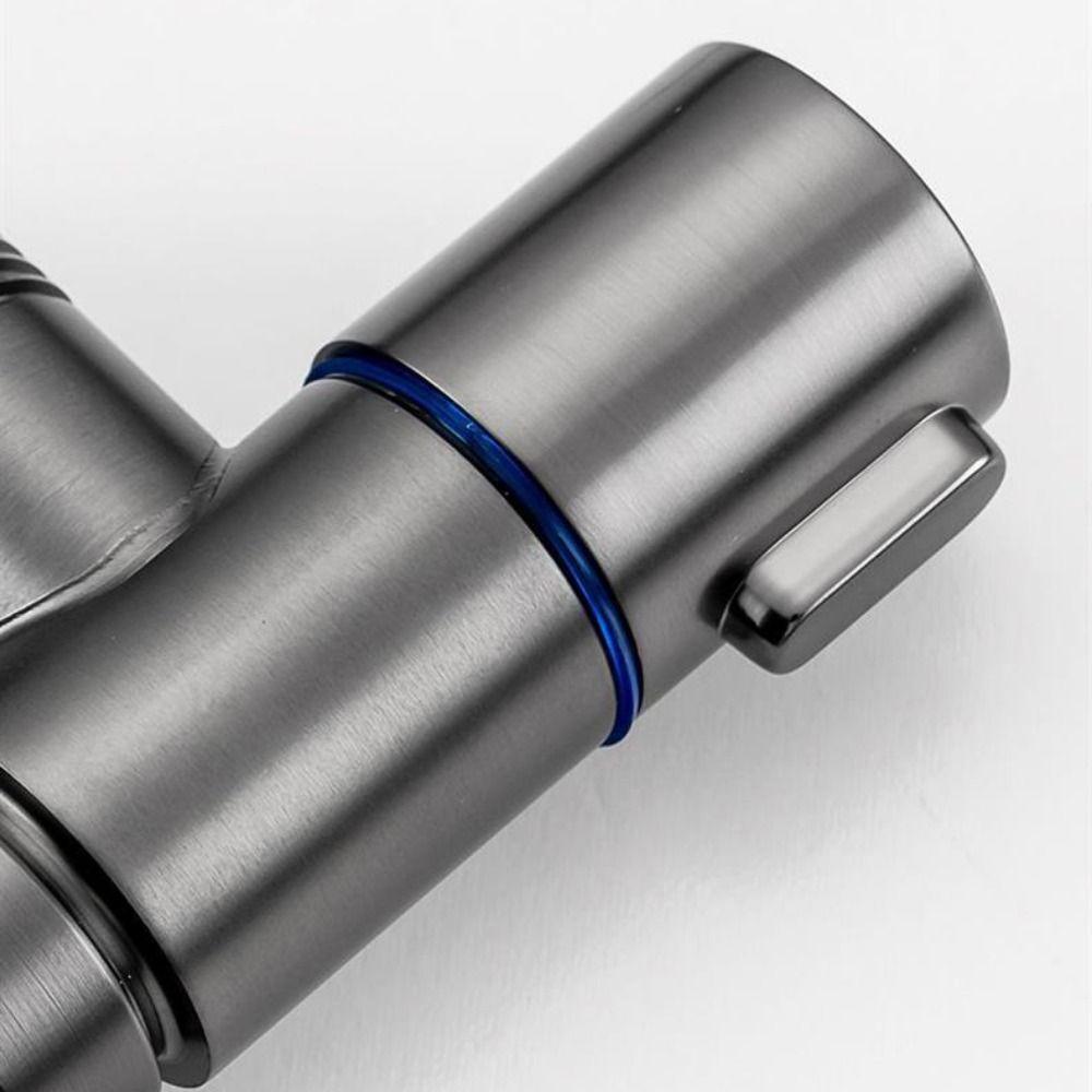 Dual Control Washing Machine Faucet Automatic Water Stop Angle Valve Bathroom