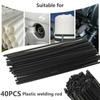 40 шт. Черные ПП сварочные прутки Черный ПП ПП пруток для сварки пластика