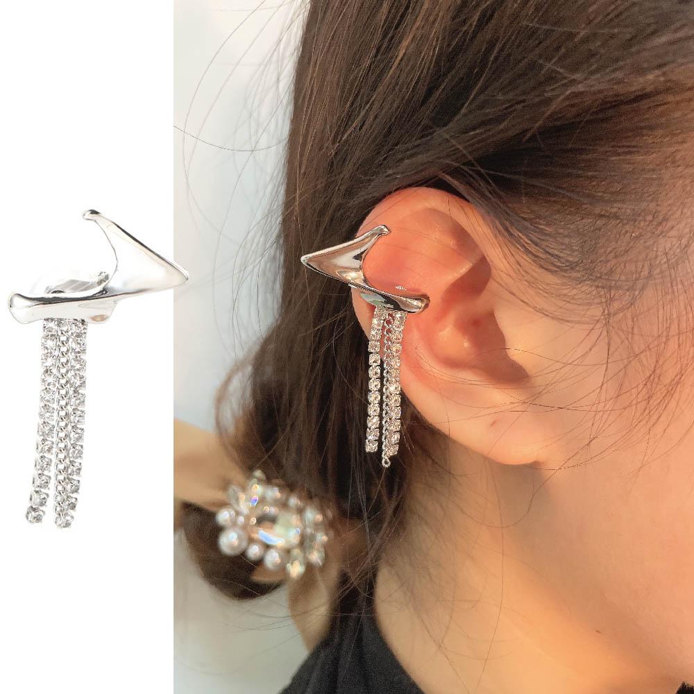 Серьги женские серьги-каффы эльфийские серьги-клипсы без пирсинга серьги-кисточки серьги-цепочки