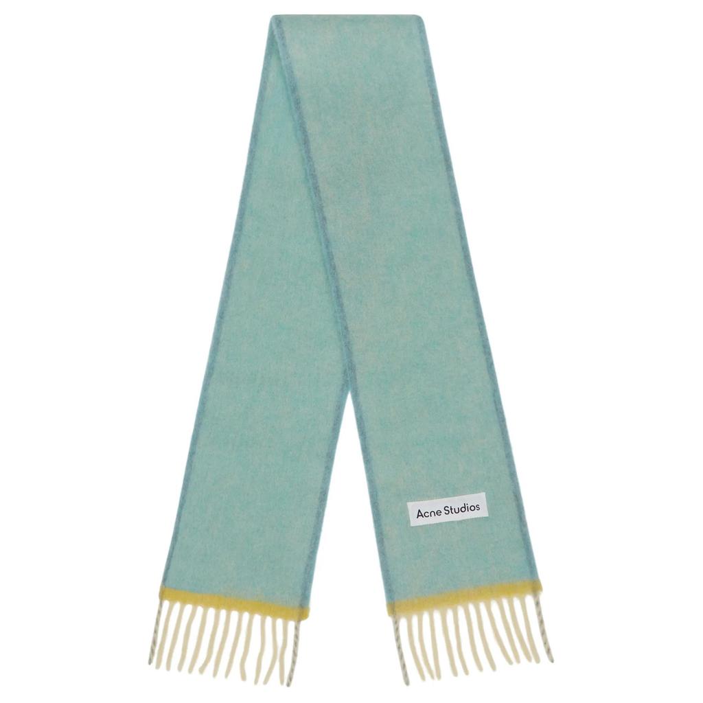 Acne Studios Logo Patch Fringed Edge Scarf Unisex CA0290228