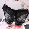 Women's Fashion Clothing Lingerie Open Crotch Temptation Perspective Sexy Underwear Lace Hollow Out Briefs