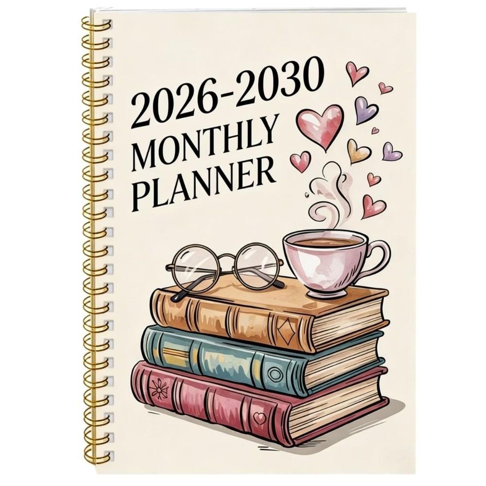 Thick Paper 2026-2030 Planning Notebook Wear-resistant To-do List Notebook Book-Lover