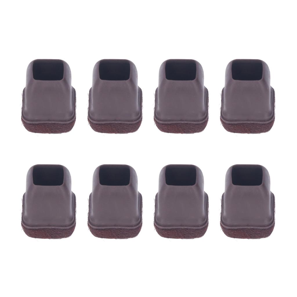 8 шт. Чехол на ножку стула TPE Защита пола Набор колпачков для ножек мебели для стола, табурета, коричневый L