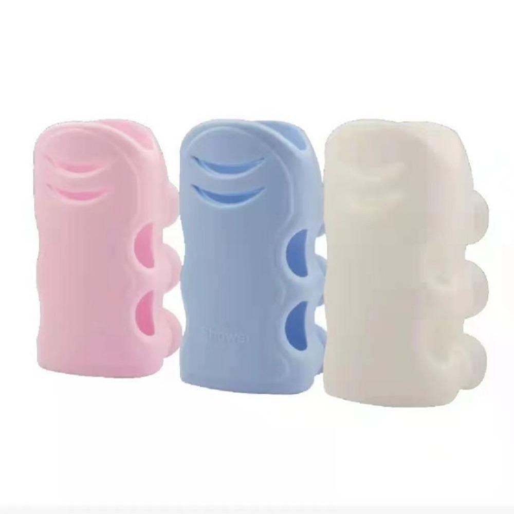 3pcs Movable Shower Head Holder with Suction Cup Adjustable Reusable Silicone Punch-free Shower Holder Bathroom Hooks Accessorie
