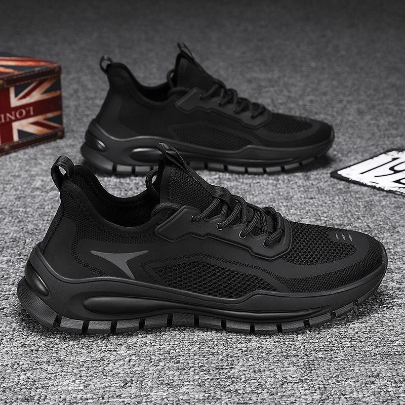 Мужские туфли из кокоса, летние дышащие сетчатые туфли, мужская спортивная обувь, корейская версия, универсальные нескользящие кроссовки с толстой подошвой для бега, модные туфли для папы