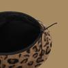 Student Octagonal Cap Korean Version Painter Hat Trendy Leopard Print Beret