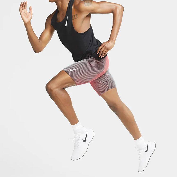 Nike Tight Running Sports Casual Elastic Slim Fit Loose Mid-Waist Shorts Men Bottoms Bright-Deep-Red CJ7844-011