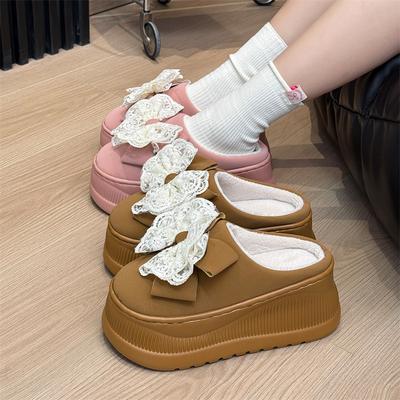 Мягкий милый медведь ретро мультяшный модный северо-восточный хлопок обувь платформа зимние женские плюшевые премиум пушистые сноубутсы