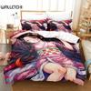 Anime Demon Slayer Nezuko Bedding Set Duvet Cover Bed Set Quilt Cover Pillowcase Comforter King Queen Size Boys Adult