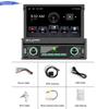 1 Din Carplay Car Radio Android Auto Universal Multimedia Player 7" Retractable Screen For Volkswagen Nissan Hyundai Kia