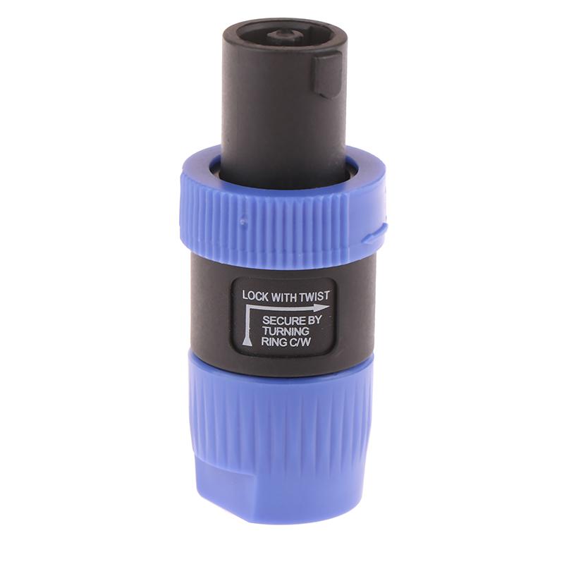 1Pcs Nl4Fc 4Pins Professional Speakon Male Plug Compatible Audio Speaker Audio Amplifier Cable Connector Professional Plug