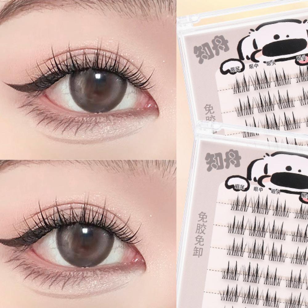 DIY Self-adhesive Lash Clusters Reusable False Eyelash Clusters Cute Adhesive False Eyelashes Lady
