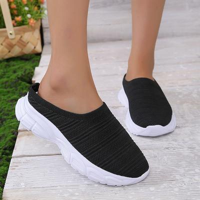 Мода 2024 года, новые туфли на плоской подошве, женская обувь, повседневные тапочки Baotou, летние женские туфли с низким верхом, однотонные, на толстой подошве, модные повседневные туфли