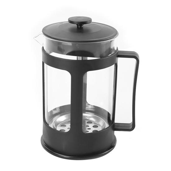 French Press Coffee Maker Heat-Resistant Glass Tea Brewer with 80-Mesh Filter