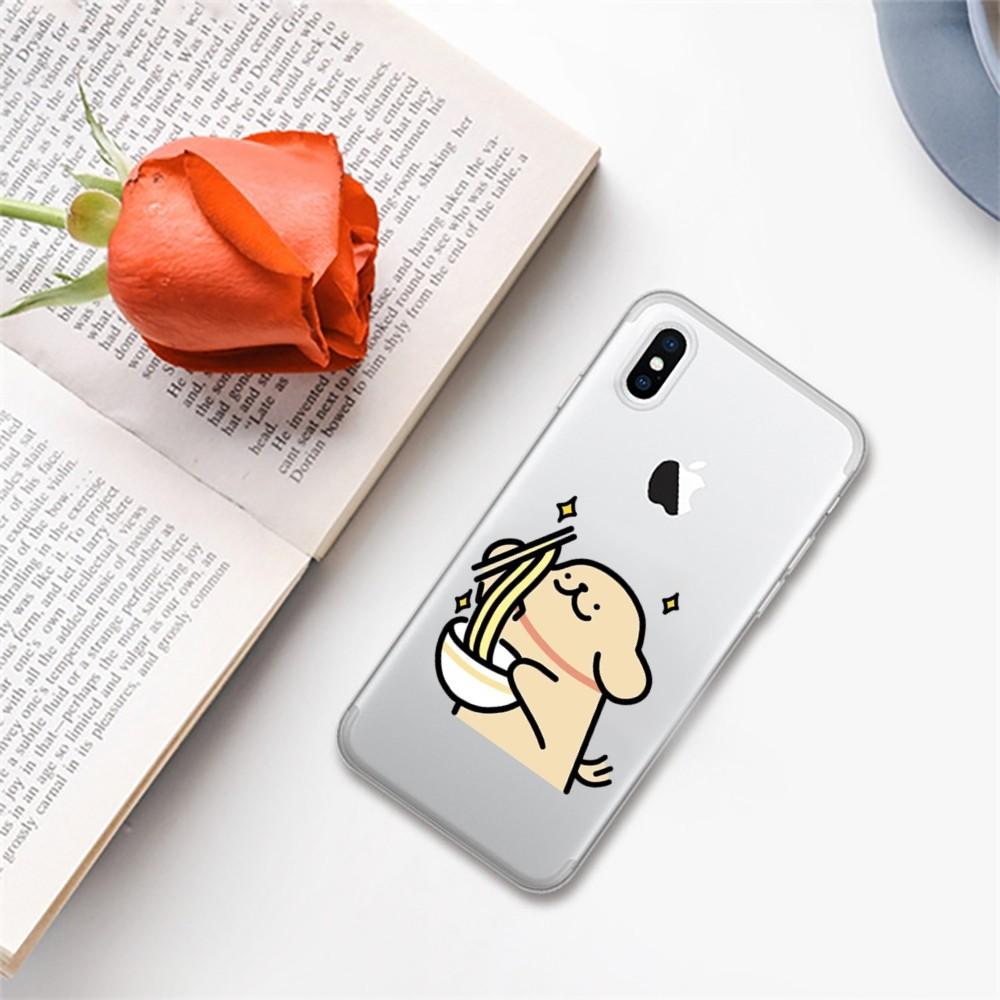 Мультяшный Чехол для Телефона с Рисунком Собаки Для iPhone 14 13 12 11 Pro Max XS X XR SE 2020 6 7 8 Plus Mini Защитный Чехол