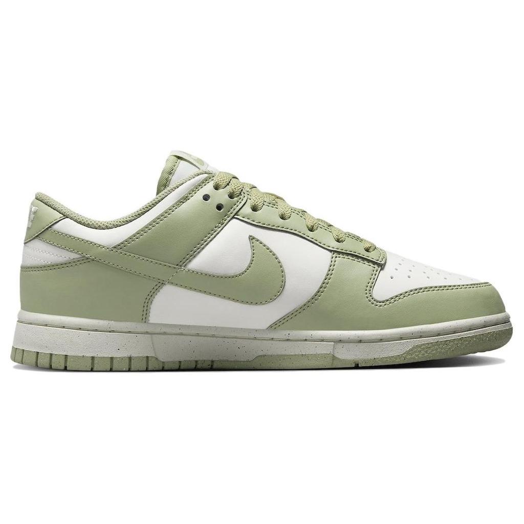 Nike Dunk Low Next Nature Olive Aura Женские кроссовки Зеленые кокосово-молочные белые HF5384-300