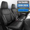 Индивидуальные чехлы на сиденья автомобиля, полный комплект для Toyota Corolla 2019 2020 2026 2026 2026, водонепроницаемые, кожаные, защитное покрытие сиденья