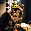 Блестящий Позолоченный Чехол для Телефона с Килином Стекло s25 ultra case s26 ultra case для Samsung Galaxy S26 S25 S24 S23 S22 FE Ultra Plus
