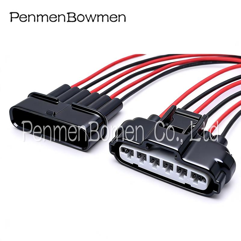 1 Set 6 Pin Auto Accelerator Pedal Throttle Electrical Cable Connectors Wire Harness Plug 90980-11858 for Toyota 7283-1968-30