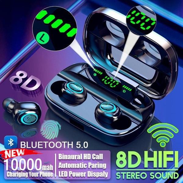 ТОП 8D Surround Sound TWS Наушники Беспроводные Bluetooth 5.0 Стереонаушники Спортивные Водонепроницаемые Наушники
