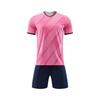 Customizable Soccer Jersey Set Men Women Kids Training Match Sport Uniform Breathable Synthetic Fabric