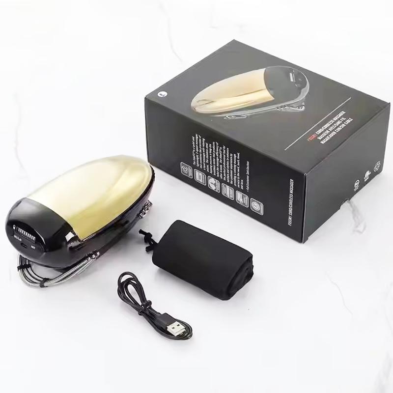 Cordless USB Charging Health Care Relax Shoulder Body Facial Neck Head Scalp Massage Kneading Vibrating Device Handheld Massager