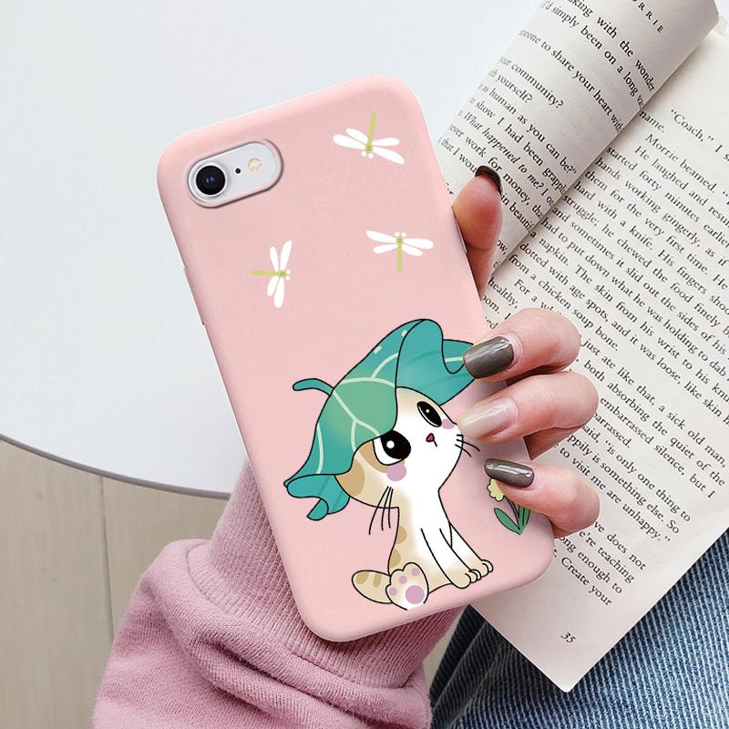 Цветы Чехол Для iphone 6 6S Plus Capa iphone6 6S+ 6+ Чехол для телефона Мягкий силикон Милый Кот Медведь Задняя крышка Для iphone6 iphone6s+